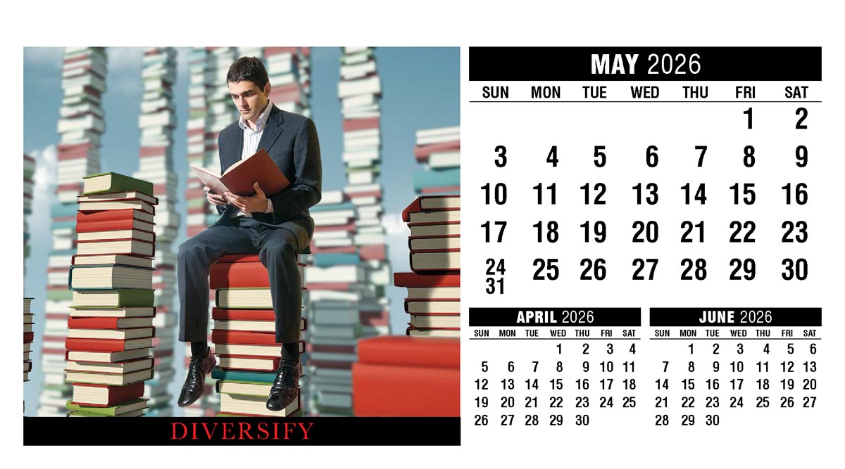 Galleria Motivation Promotional Desk Calendar - 2026